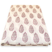 Floral Wooden Block Printed Indian Cotton Sewing Voile Fabric